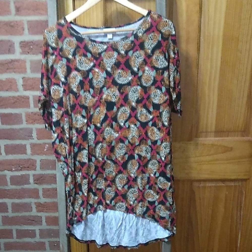 Women's Lularoe Paisley Print Shirt